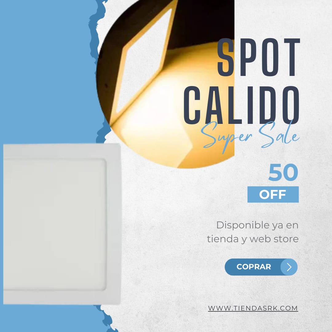 spot cuadrado calido