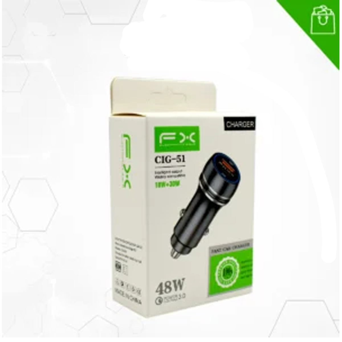 cargador par carro tipo c y usb