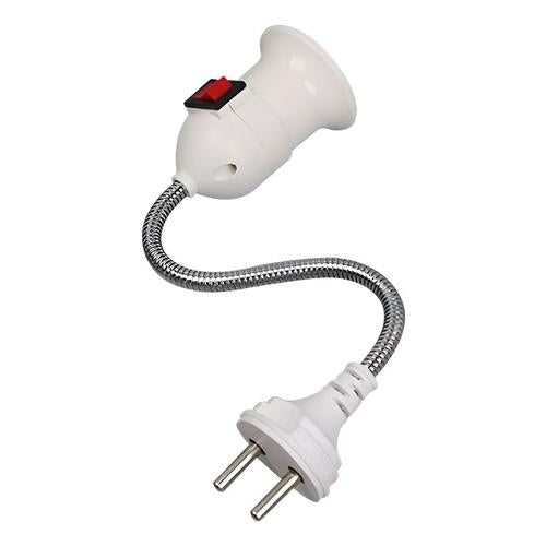 soket Base De Lámpara E27 Con Interruptor Y Enchufe