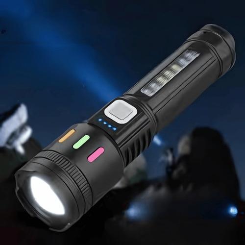 lampra de mano con zoom y luces azul y rojo strobos Sd-568