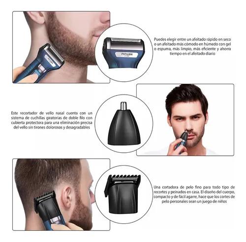 Rasuradora Barba Nariz Cabello 3 En 1 Eléctrica Maquina
