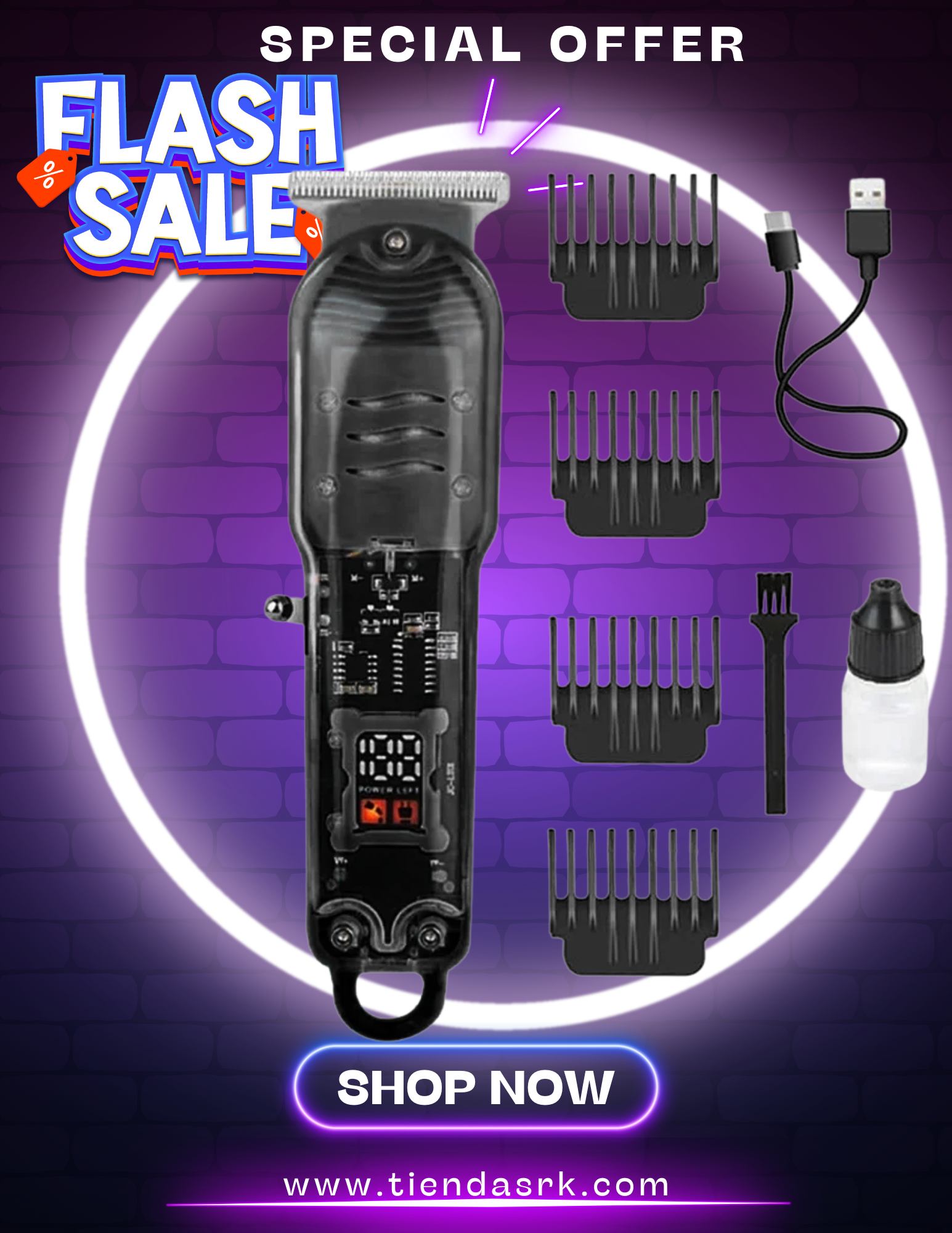 cortadora de caabello recargable