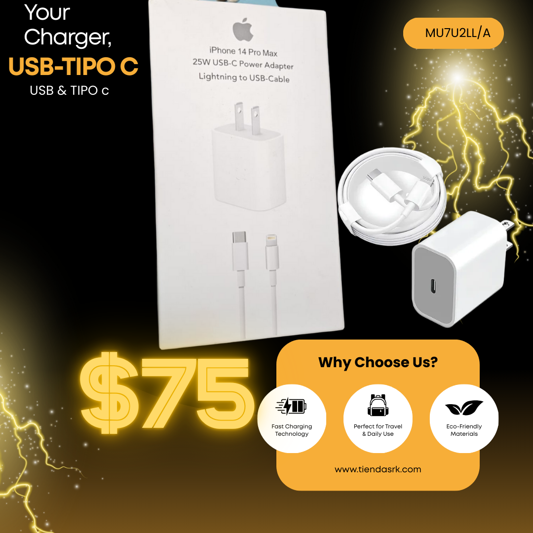 Cargador Carga Rapida Y Cable Para Iphone/ipad Blanco