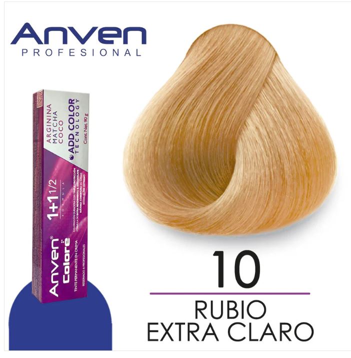 NUEVO Tinte para Cabello Anven Colores tubo de tinte 90g mas bote de crema de perox vol.20 (Copia)