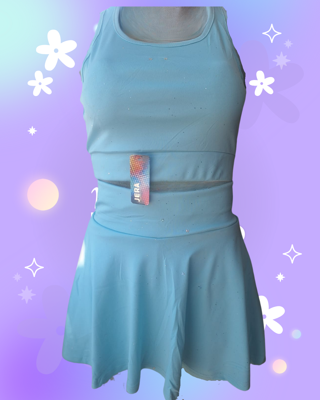 conjunto falda y top deportivo para dama