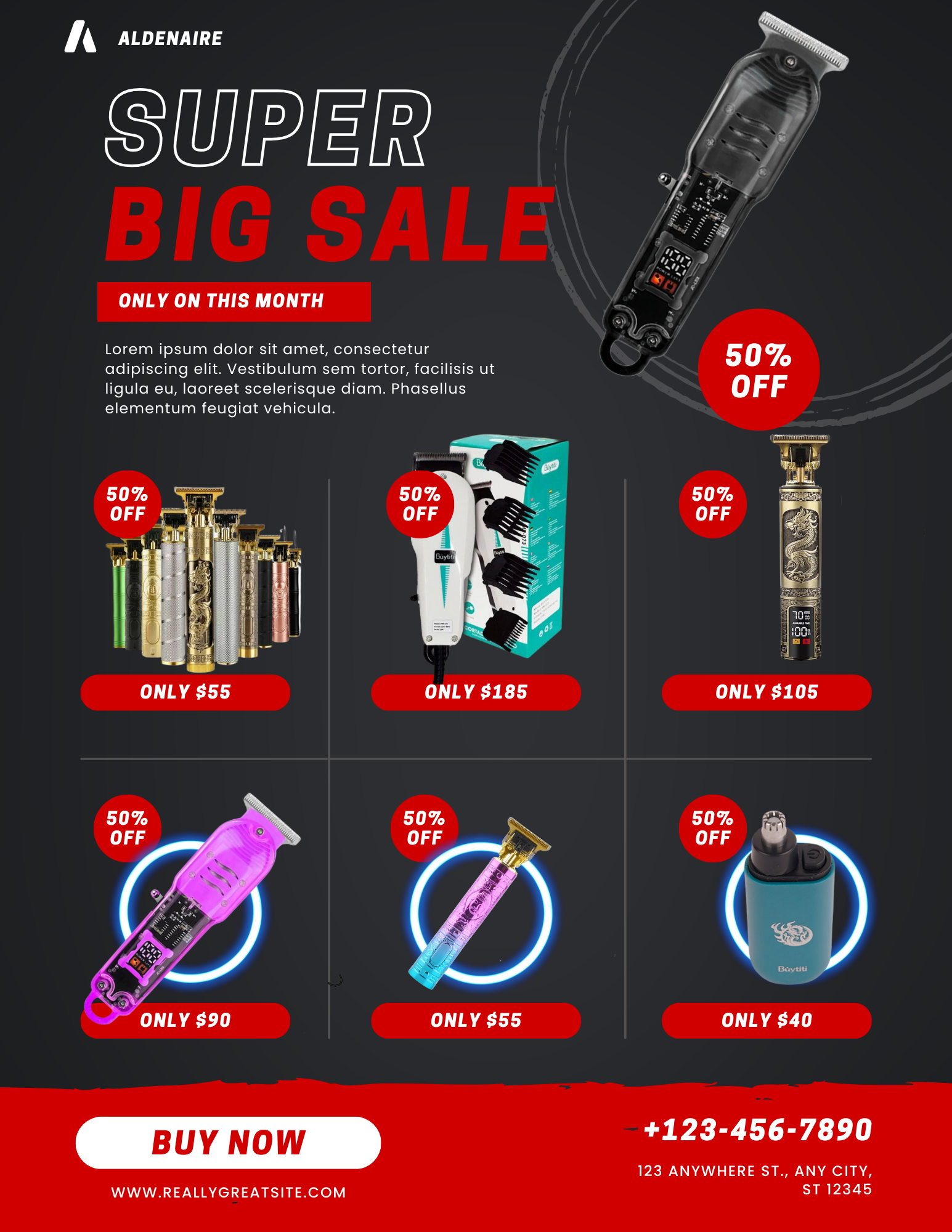 cortadora y marcadora de cabello economica vintage mayoreo