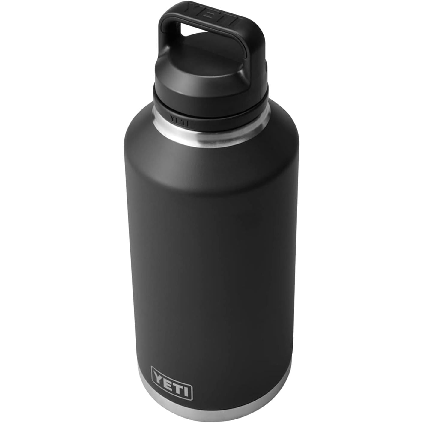YETI Rambler - Botella de 64 onzas, aislada al aspiradora, a prueba de fugas, acero inoxidable con tapa chug, color negro