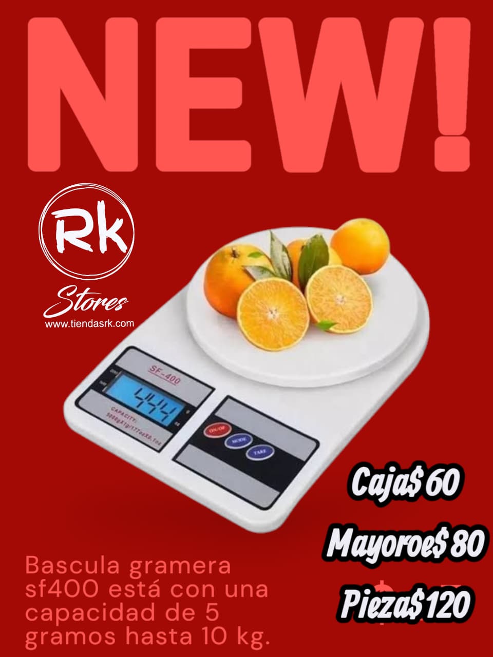 bascula de cocina sf400 1kg hasta 10 kg