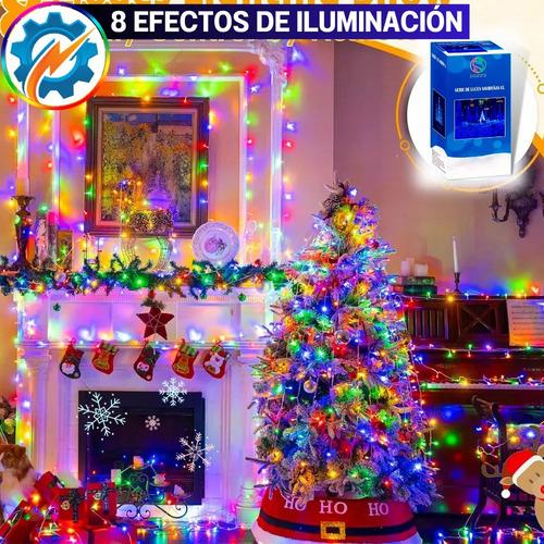 Serie Navideña 200 Focos Led Multicolor/frio/cálido - 10m Color de las luces Multicolor