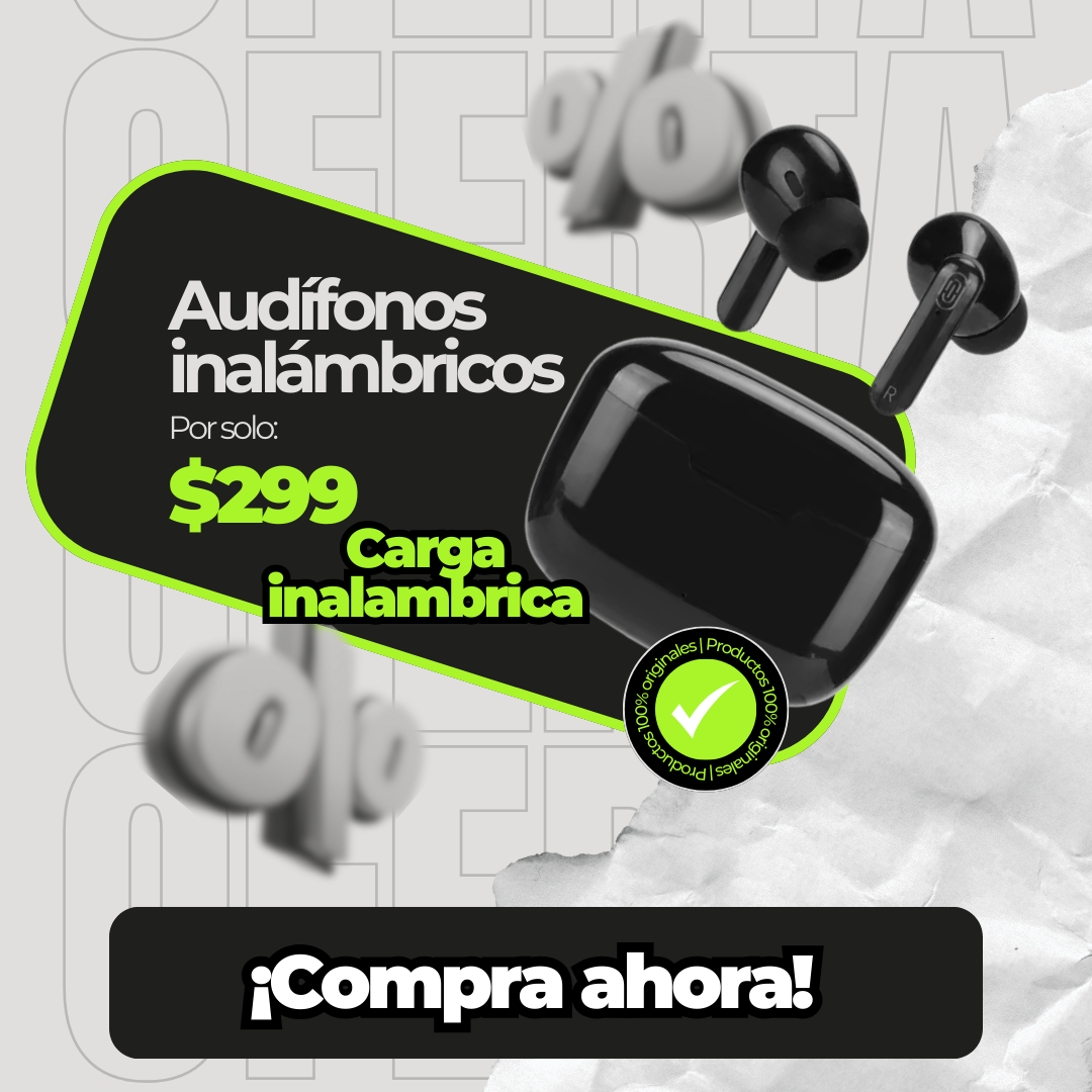 audifonoS Auriculares Bluetooth 5.3, Compatibles con iOS 12+ y Android 8+ - Ideales para música y entrenamiento