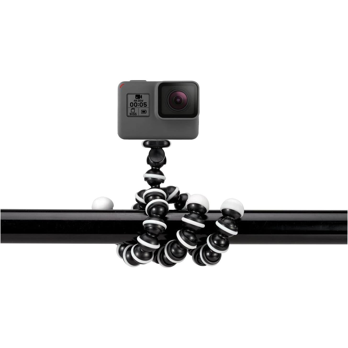 GPX Mini Smartphone trípode, incluye adaptador para smartphone y adaptador de montaje, 17.78 cm, Negro