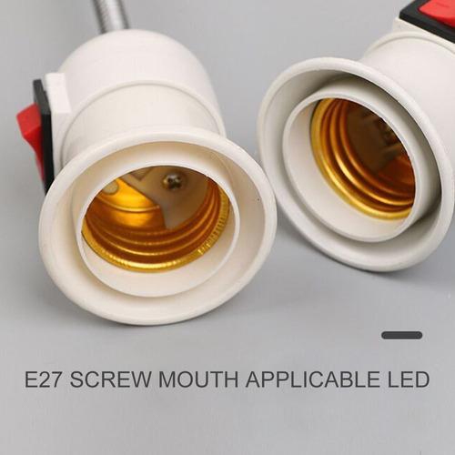 soket Base De Lámpara E27 Con Interruptor Y Enchufe