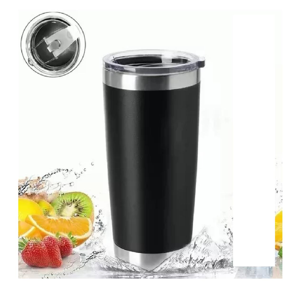 nuevo Termo Negro Tipo Yeti 20 Oz Acero Inoxidable Personalizable con Grabado Laser Ideal para Cualquier Ocasión