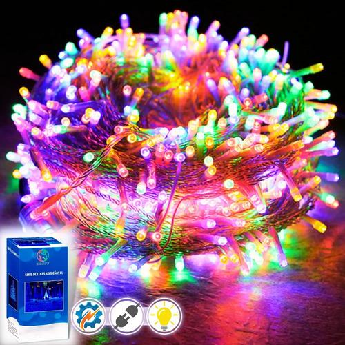 Serie Navideña 200 Focos Led Multicolor/frio/cálido - 10m Color de las luces Multicolor