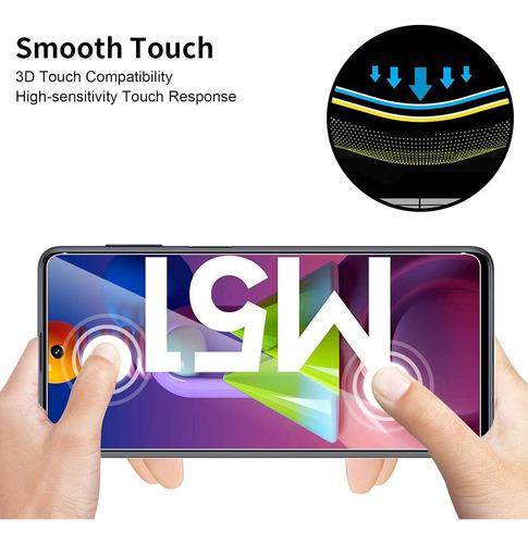 10 cristales templados Samsung Galaxy M51/F62/M62 10 Cristales Templados 9H Mica HD Protector Pantalla Ultra Delgado 0,3 mm