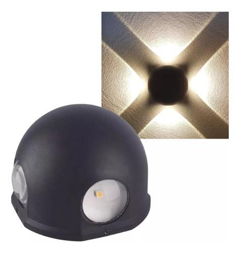 Lampara Arbotante Led Pared 4w Jardin Arb17w04 Negro