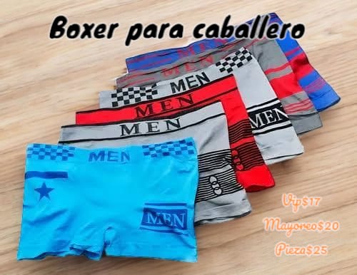 boxer para caballero unitalla