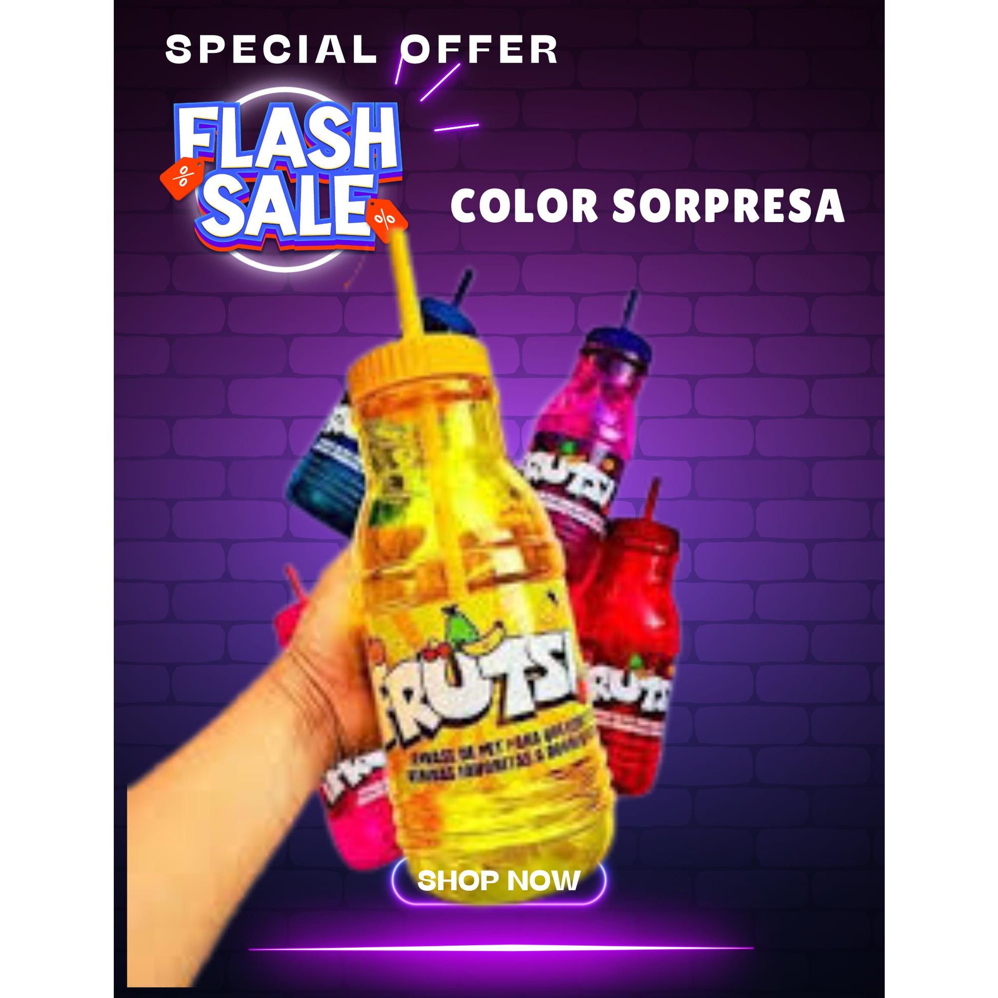 Frutsi Botella Termo Infantil 750ML con Tapa Segura y Popote Integrado para Uso Escolar y Actividades al Aire Libre