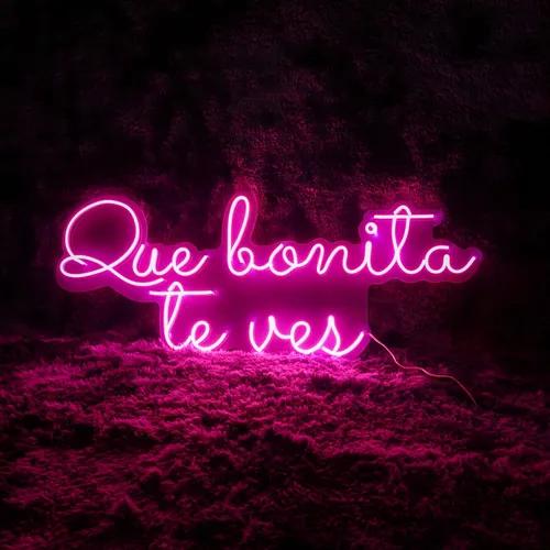 Letreros Led Neón Anuncios Que Bonita Te Ves Decoración
