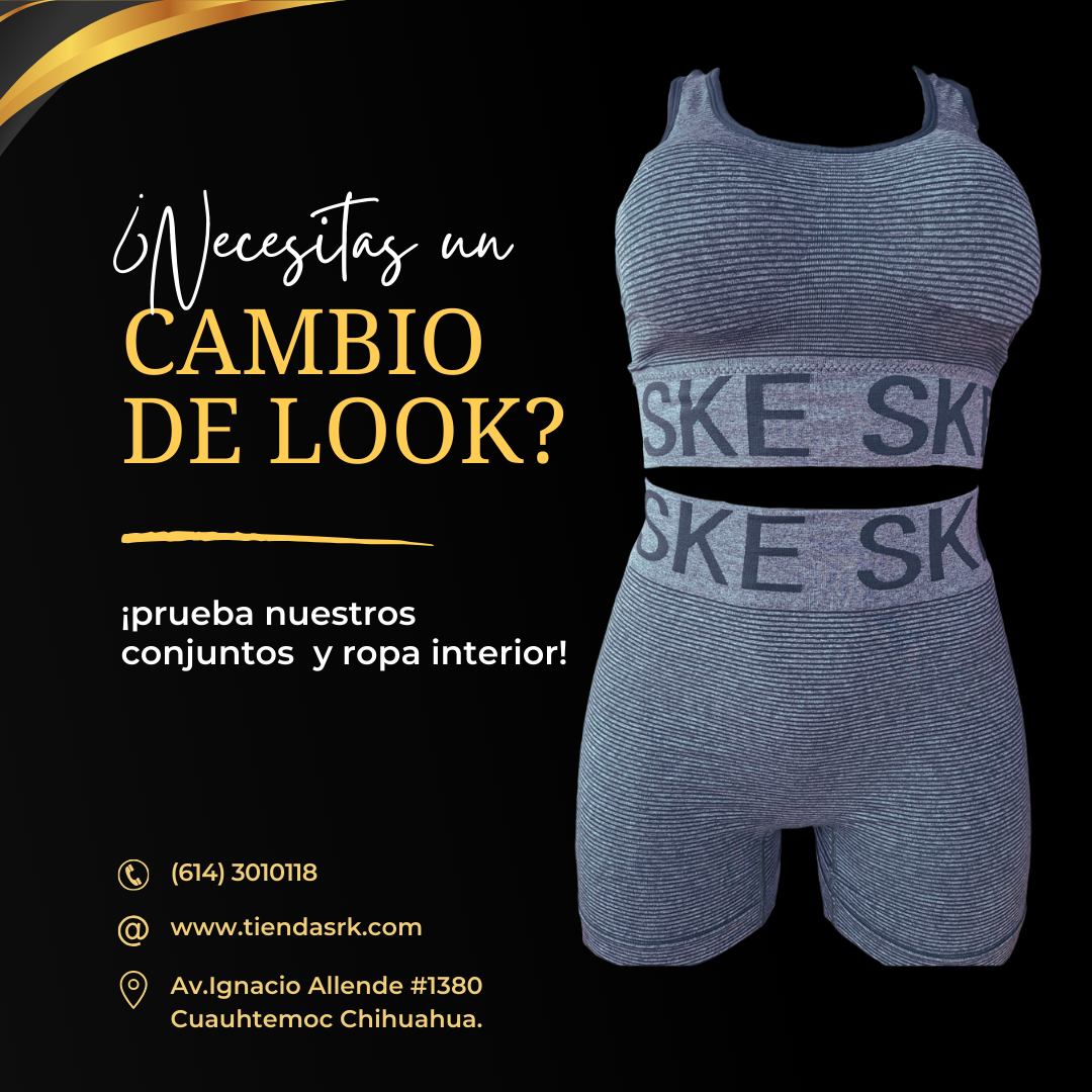 conjunto deportivo top y short ske unitalla