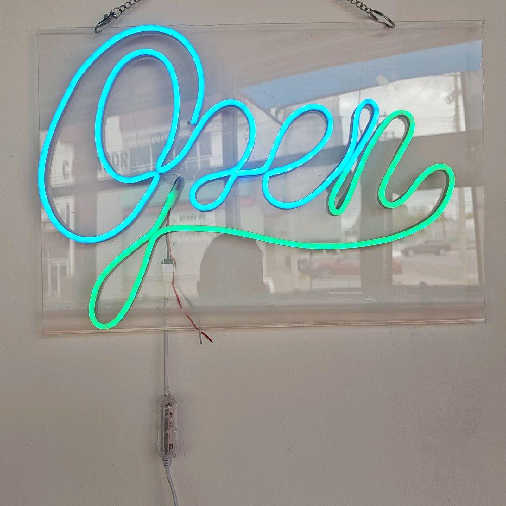 Open Letrero Neon LED Lumino Personalizado 30 x 40 cm Iluminación de Colores Vibrantes para Decoración