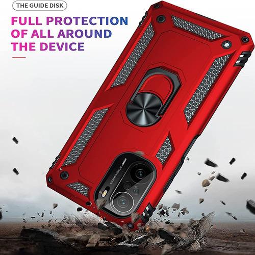 Funda Uso Rudo Golpes Para Poco F3 5g Carcasa+mica Rojo Xiaomi Poco F3 5g/11i 5g/11x 5g/11x Pro/redmi K40/redmi K40 Pro
