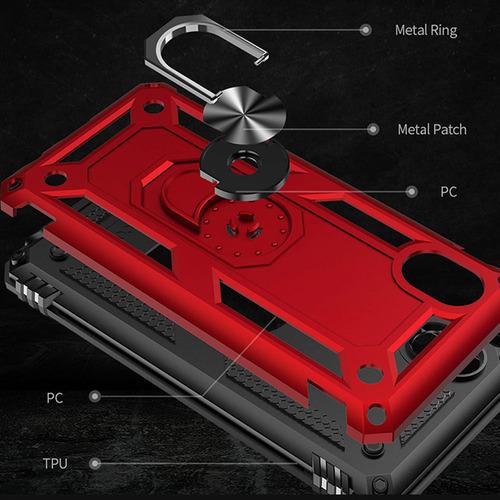 Funda Uso Rudo Golpes Para Galaxy A01 Core Carcasa+mica Rojo Samsung Galaxy A01 Core/m01 Core
