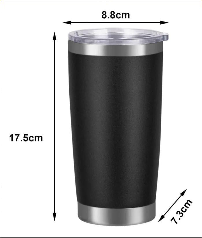 nuevo Termo Negro Tipo Yeti 20 Oz Acero Inoxidable Personalizable con Grabado Laser Ideal para Cualquier Ocasión