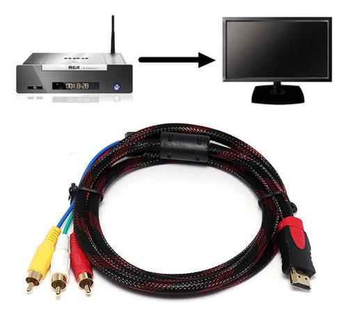 Cable Conversor De Componentes Av Hdmi A 3-rca De 5 Pies