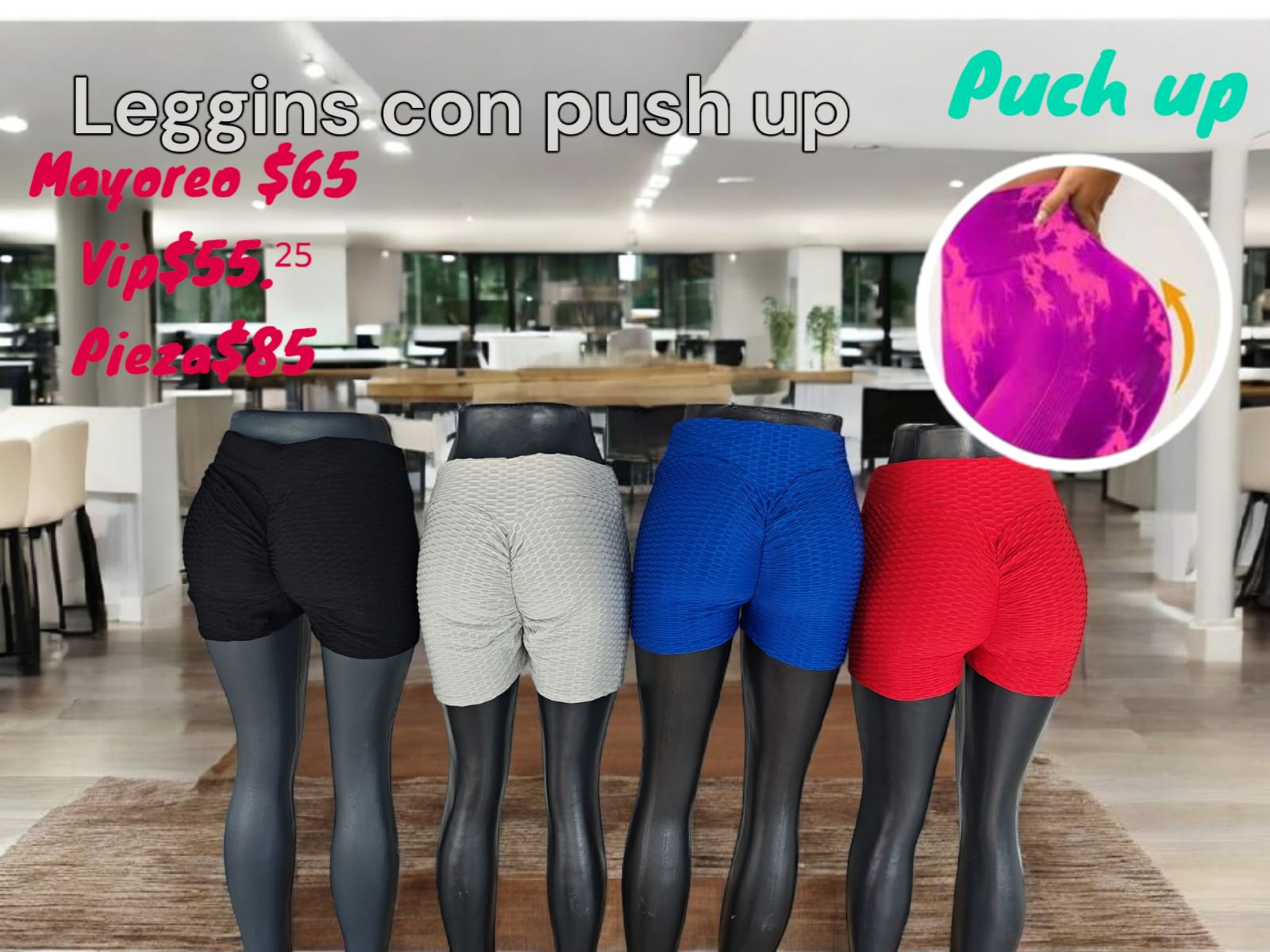 short corto fresco ideal para gym con levanta pompa