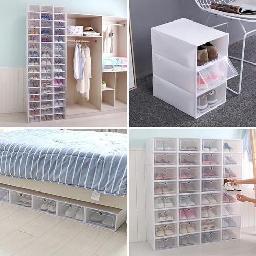 12pcs Organizadores Apilables Para Zapatos Cajas De