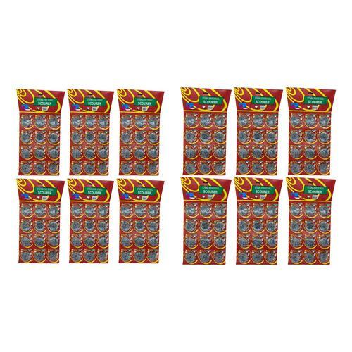 Fibra Glendy Metalica Acero Inoxidable Paquetecon 12Piezas