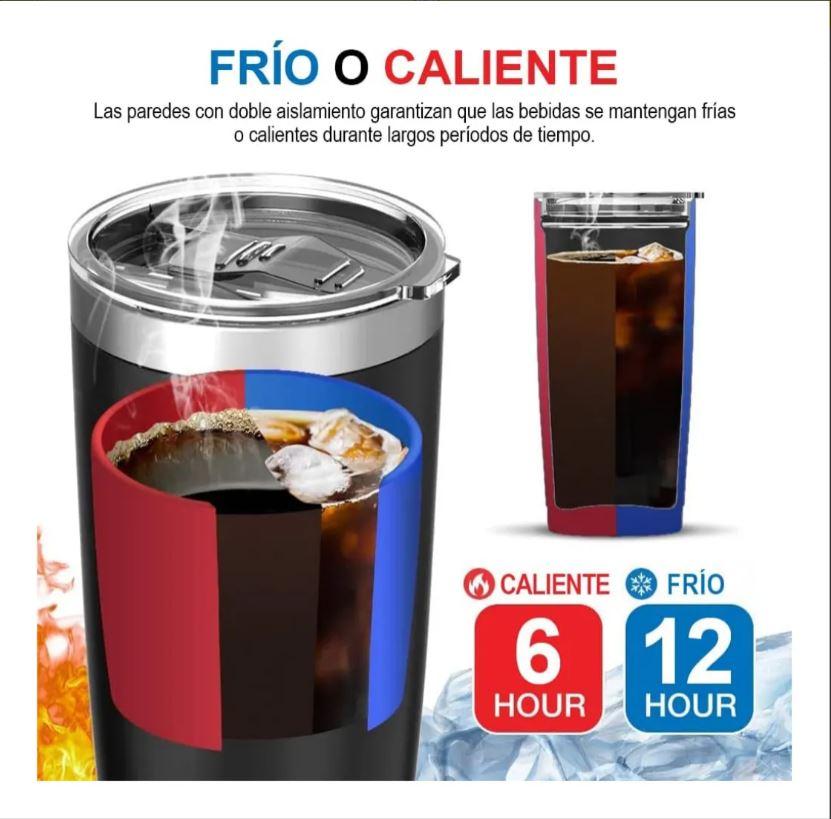 nuevo Termo Negro Tipo Yeti 20 Oz Acero Inoxidable Personalizable con Grabado Laser Ideal para Cualquier Ocasión