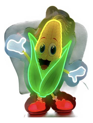 Elote Entero Neón Impresión Uv Directa En Acrílico
