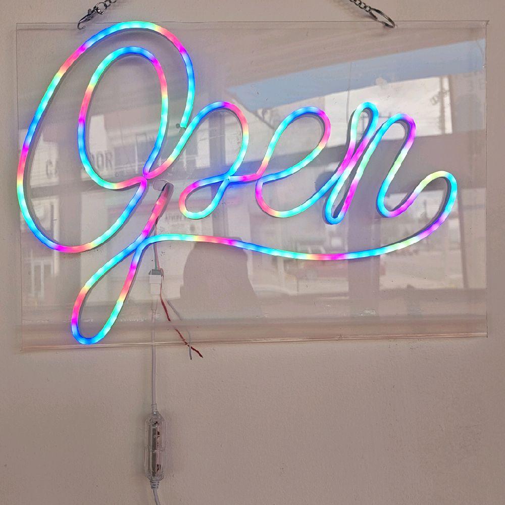 Open Letrero Neon LED Lumino Personalizado 30 x 40 cm Iluminación de Colores Vibrantes para Decoración