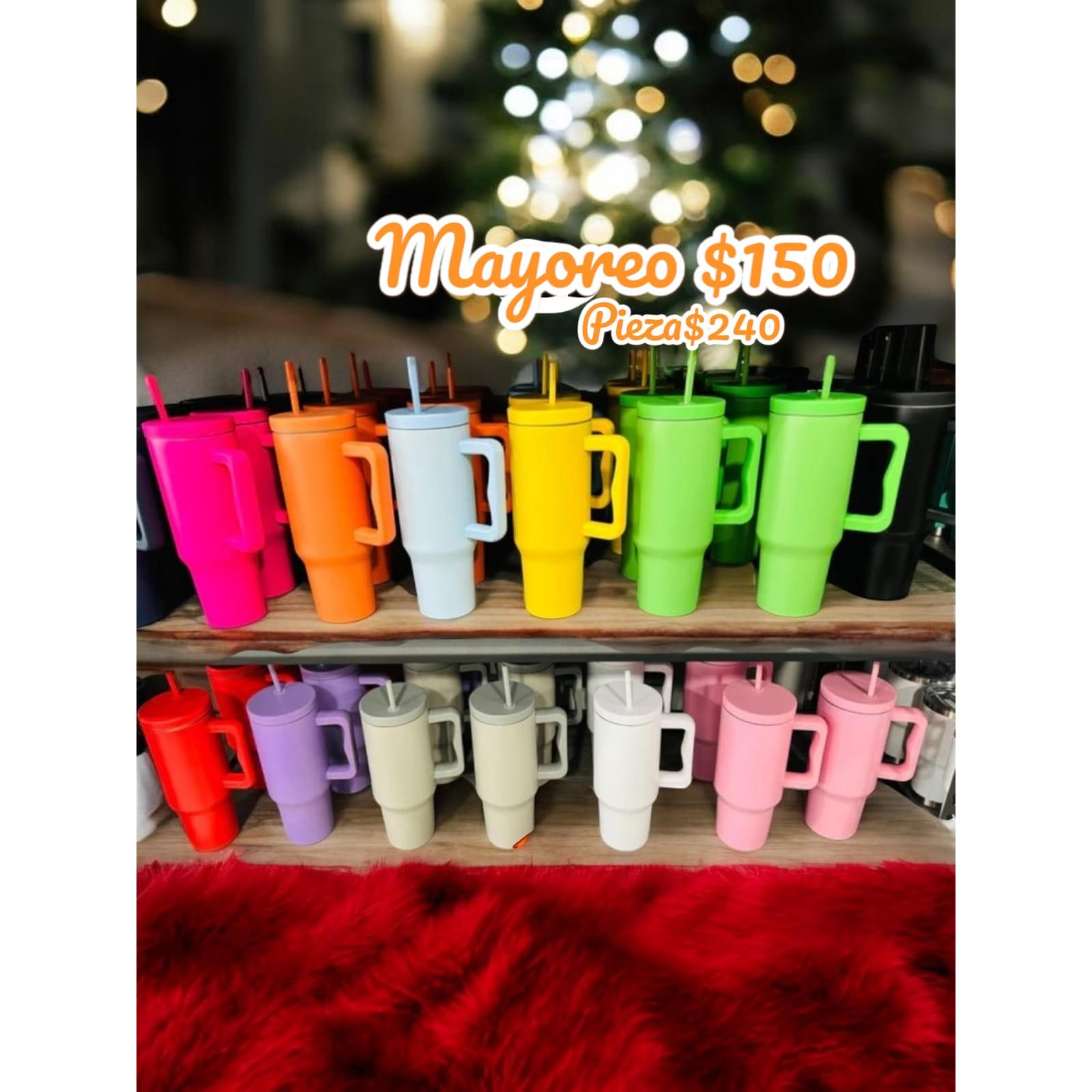 termo 40 oz acero inoxidable personalizado   laser  colores neon