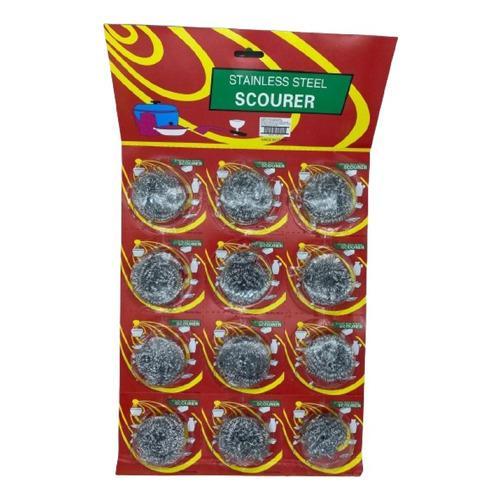 Fibra Glendy Metalica Acero Inoxidable Paquetecon 12Piezas