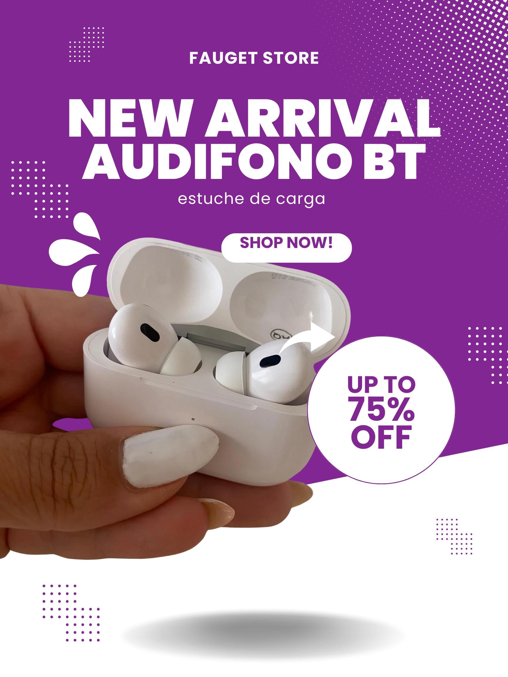AB audifono Auriculares Bluetooth 5.3, Compatibles con iOS 12+ y Android 8+ - Ideales para música y entrenamiento (Copia)