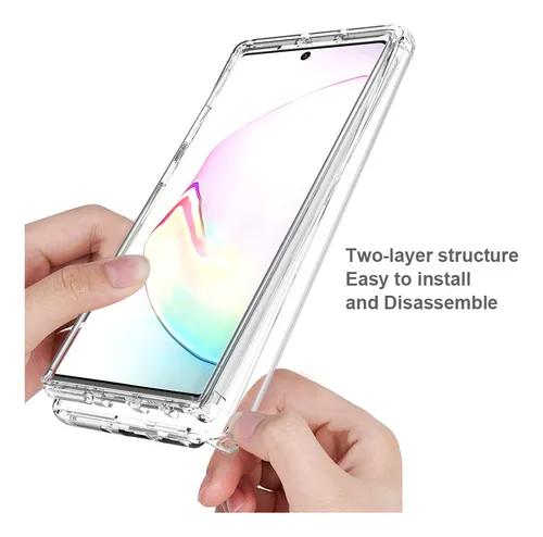 Funda Para Samsung Galaxy Note 10 Plus,silcon case uso rudo  incoloro Y Transparen