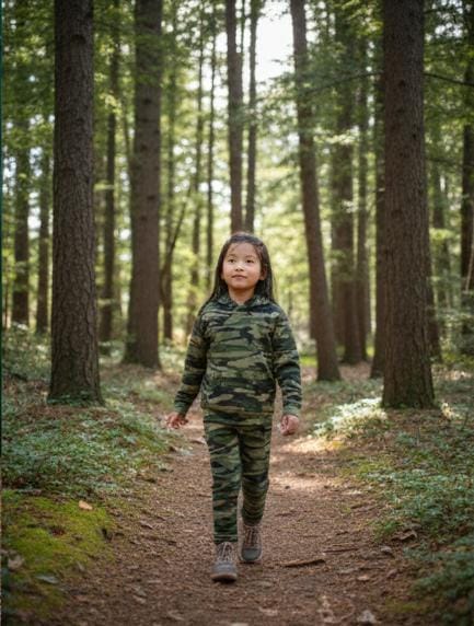 conjunto pantalonera y sueter infantil tipo militar 6 a 10 años Set De Camuflaje