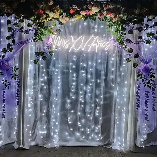 Letrero Led Neón Mis Xv Años Eventos Decoración [46x16cm]