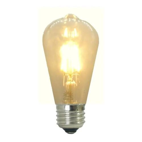 Foco Pera Vintage Led Luz Calida 4w  E27 Edison Transparente Blanco Cálido