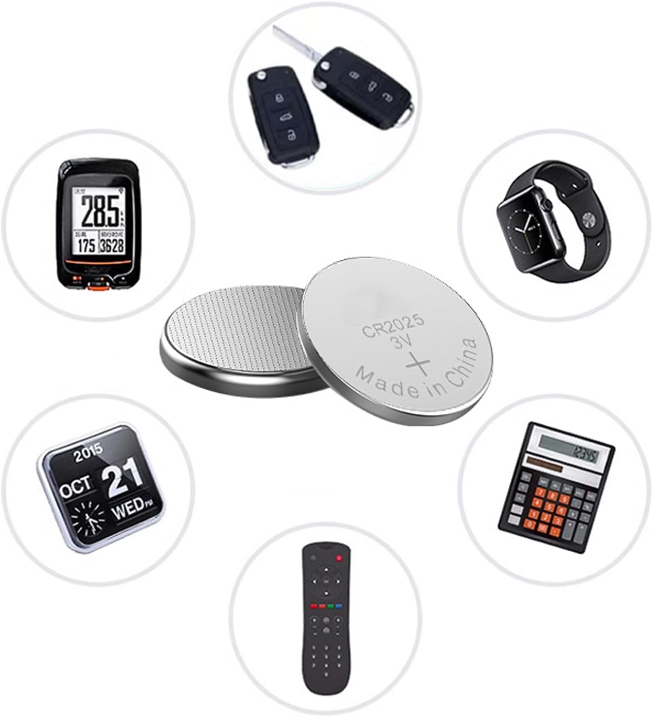 CR2025 - Batería de celda de moneda de 3 V, paquete único, pila de botón de litio para controles remotos de juguete y dispositivos electrónicos, 1 paquete de batería pequeña para dispositivos