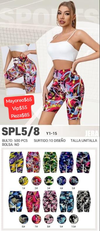 short mayoreo licra deportiva puch up levanta pompa