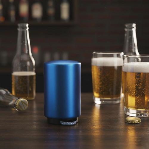 Destapador Magnético De Cerveza - Liberación Rápida, Abridor Automático de Botellas de Acero Inoxidable y Plástico ABS, 5 Colores Disponibles, Tamaño 8,7 x 5,3 cm, Ideal para Cerveza y Refrescos se enviar color al azar