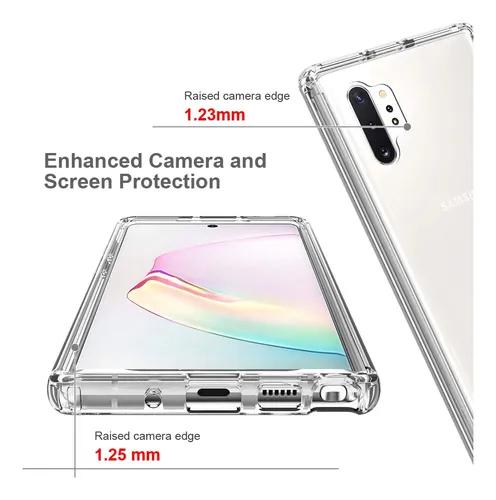 Funda Para Samsung Galaxy Note 10 Plus,silcon case uso rudo  incoloro Y Transparen