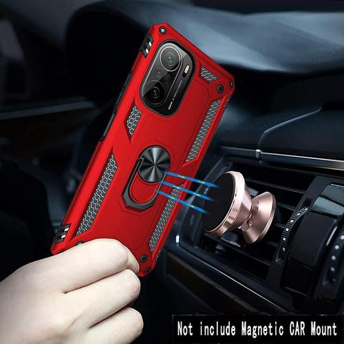 Funda Uso Rudo Golpes Para Poco F3 5g Carcasa+mica Rojo Xiaomi Poco F3 5g/11i 5g/11x 5g/11x Pro/redmi K40/redmi K40 Pro