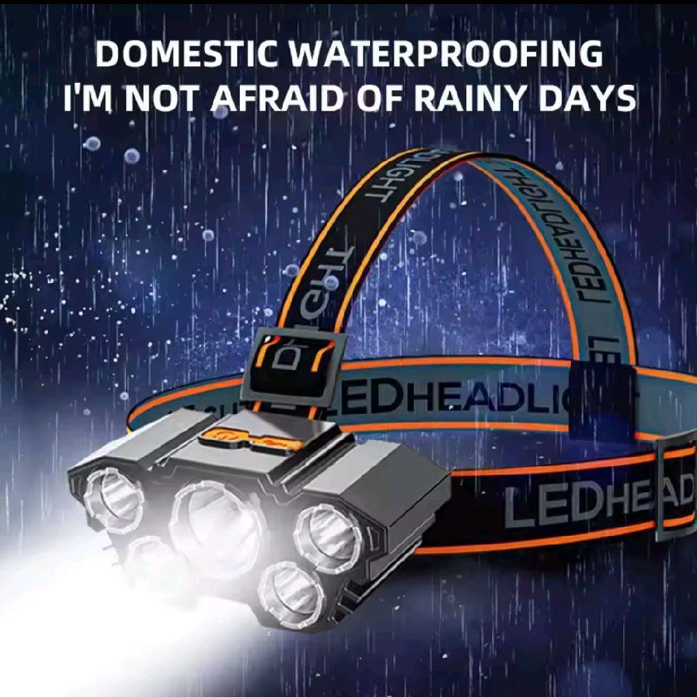 nueva Lampara tipo minera Cabezas Recargable Usb 5 Led Lampara Minera