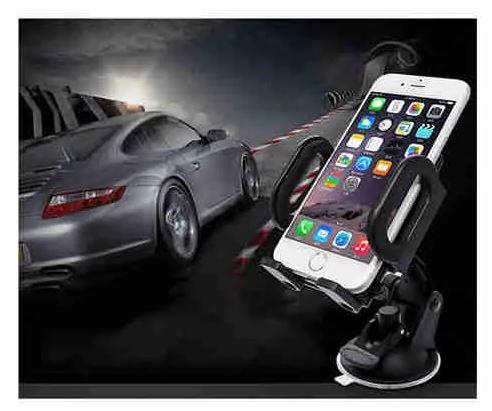 Soporte Universal Celular Auto Ventosa 360° Ridgeway Ba-1058 Negro