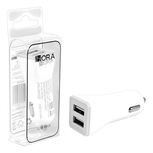 Cargador Para Auto 1hora Usb 2.4 A Y 1a Plug De Carro Gar128